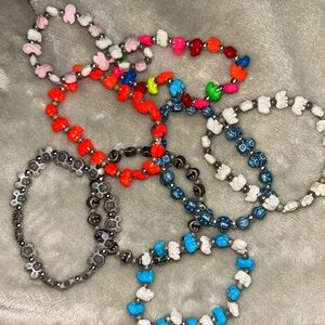 Colorful Beaded 2010's popular Bracelets pack of 8